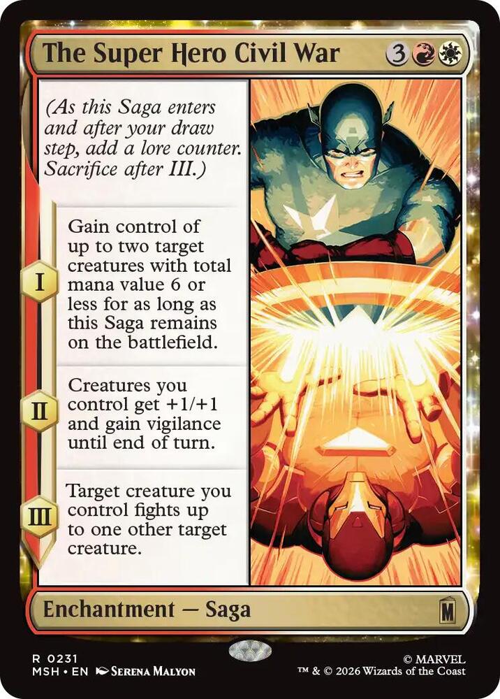 The Super Hero Civil War (231) [Marvel Super Heroes] | Boutique FDB TCG