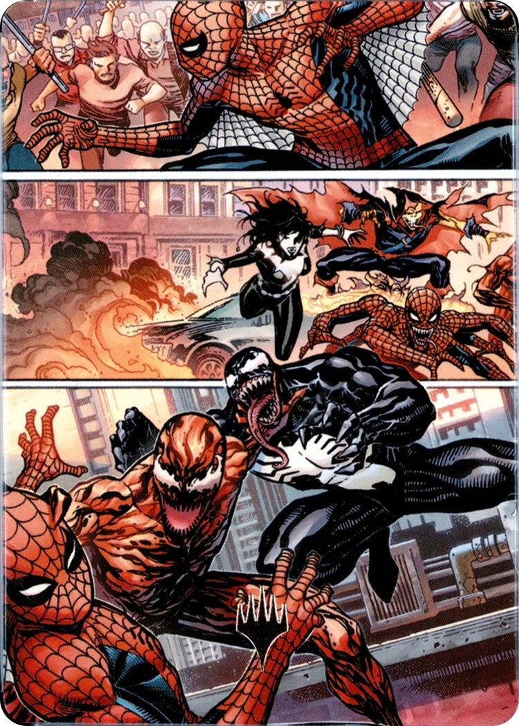 Maximum Carnage Art Card (Gold-Stamped Planeswalker Symbol) [Marvel's Spider-Man Art Series] | Boutique FDB TCG