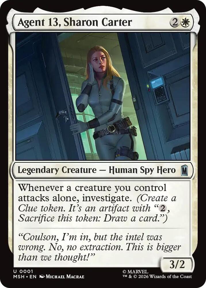 Agent 13, Sharon Carter [Marvel Super Heroes] | Boutique FDB TCG
