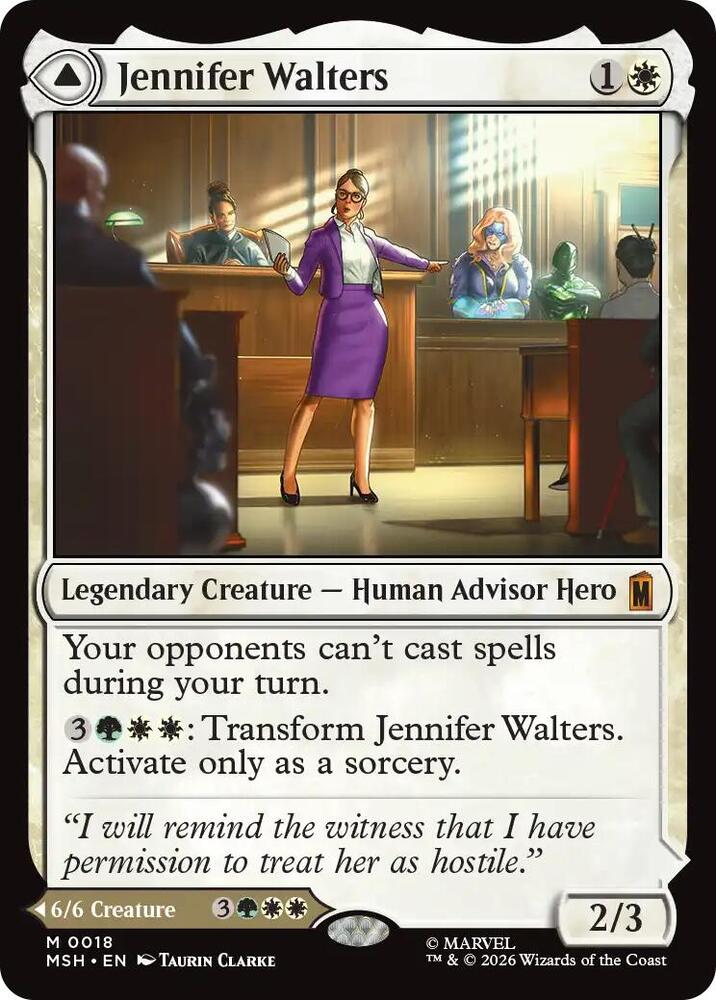 Jennifer Walters (18) [Marvel Super Heroes] | Boutique FDB TCG