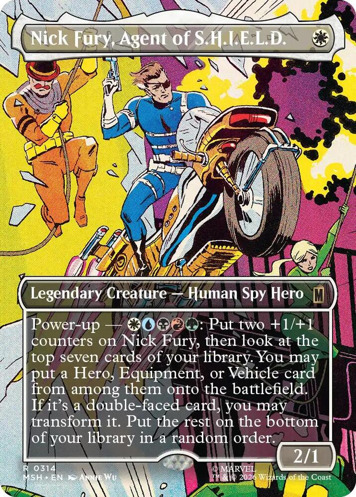 Nick Fury, Agent of S.H.I.E.L.D. (Borderless) (0314) [Marvel Super Heroes] | Boutique FDB TCG