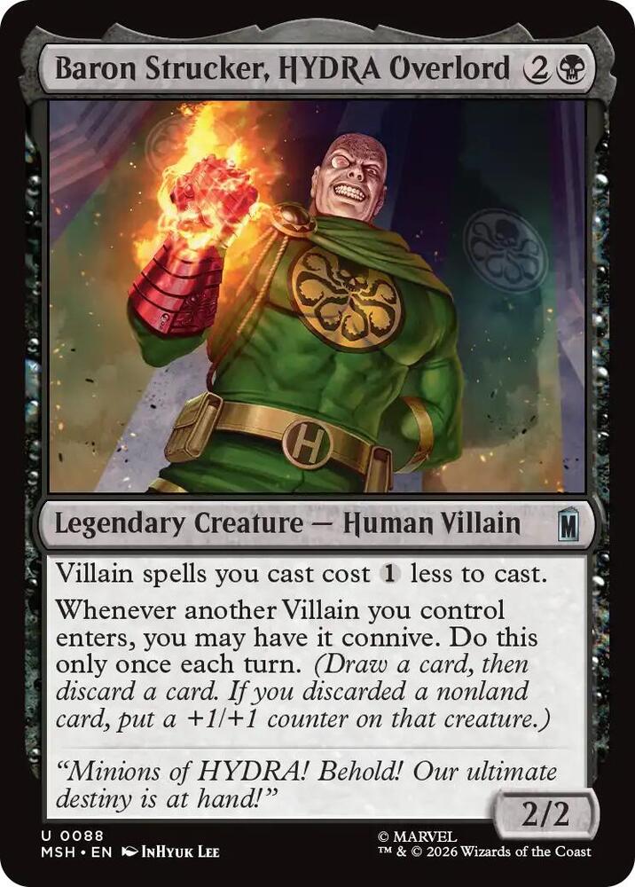 Baron Strucker, HYDRA Overlord (88) [Marvel Super Heroes] | Boutique FDB TCG