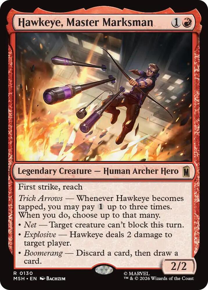 Hawkeye, Master Marksman (130) [Marvel Super Heroes] | Boutique FDB TCG