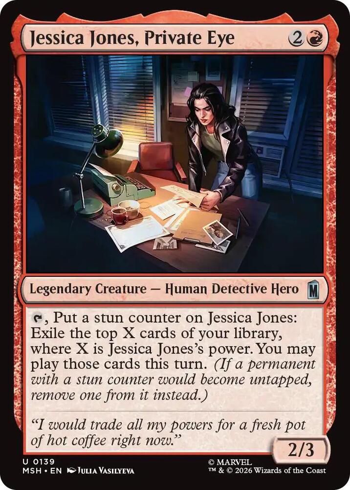 Jessica Jones, Private Eye (139) [Marvel Super Heroes] | Boutique FDB TCG