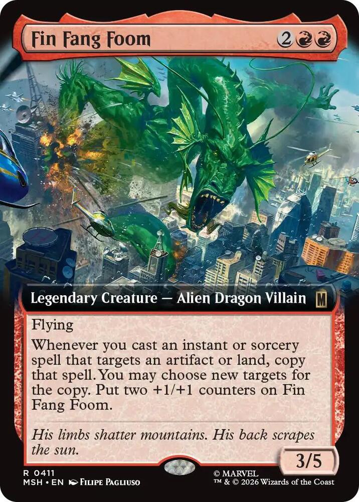Fin Fang Foom (Extended Art) (411) [Marvel Super Heroes] | Boutique FDB TCG