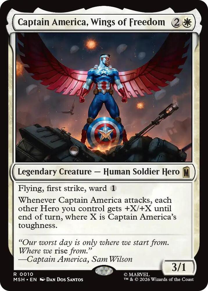 Captain America, Wings of Freedom (10) [Marvel Super Heroes] | Boutique FDB TCG