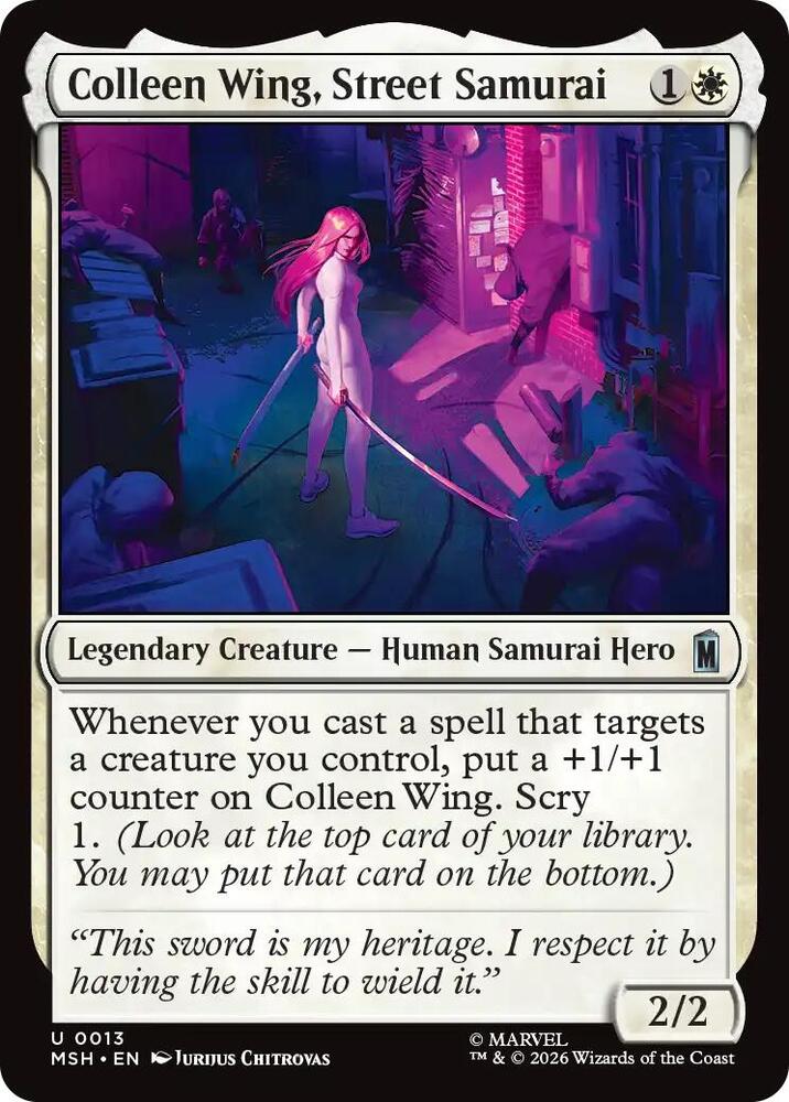 Colleen Wing, Street Samurai (13) [Marvel Super Heroes] | Boutique FDB TCG