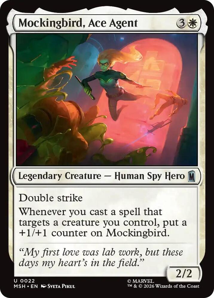 Mockingbird, Ace Agent (22) [Marvel Super Heroes] | Boutique FDB TCG