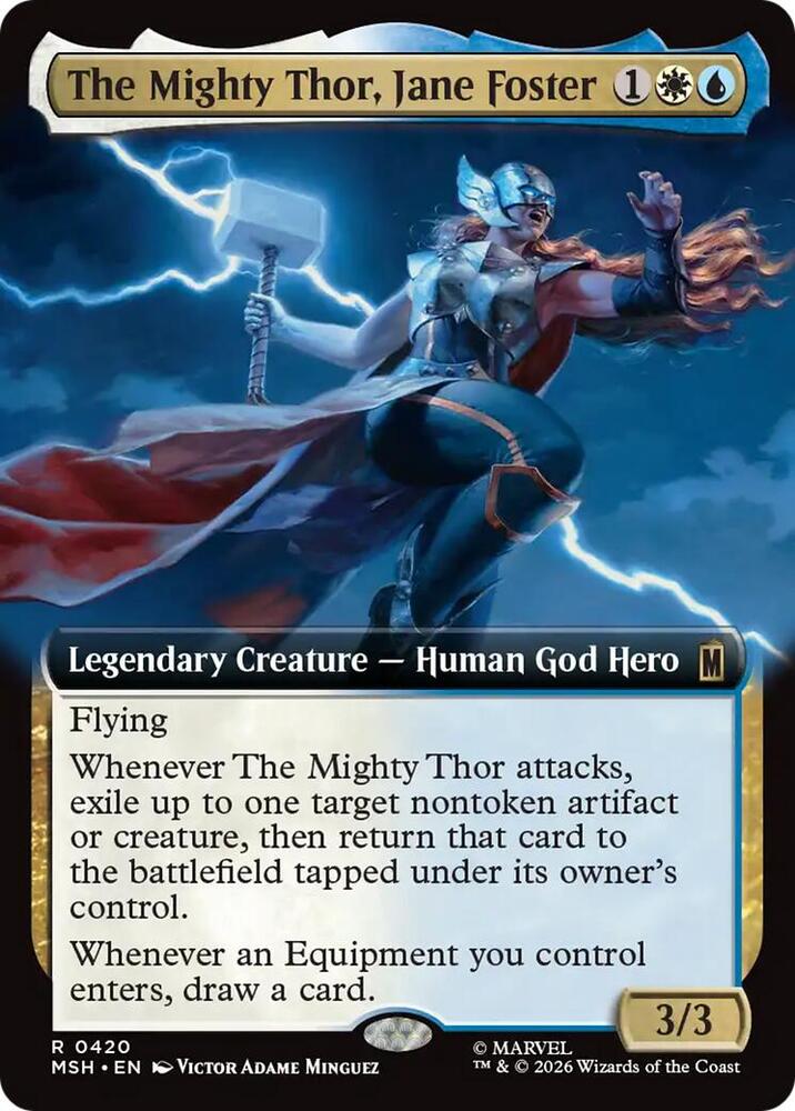 The Mighty Thor, Jane Foster (Extended Art) (420) [Marvel Super Heroes] | Boutique FDB TCG
