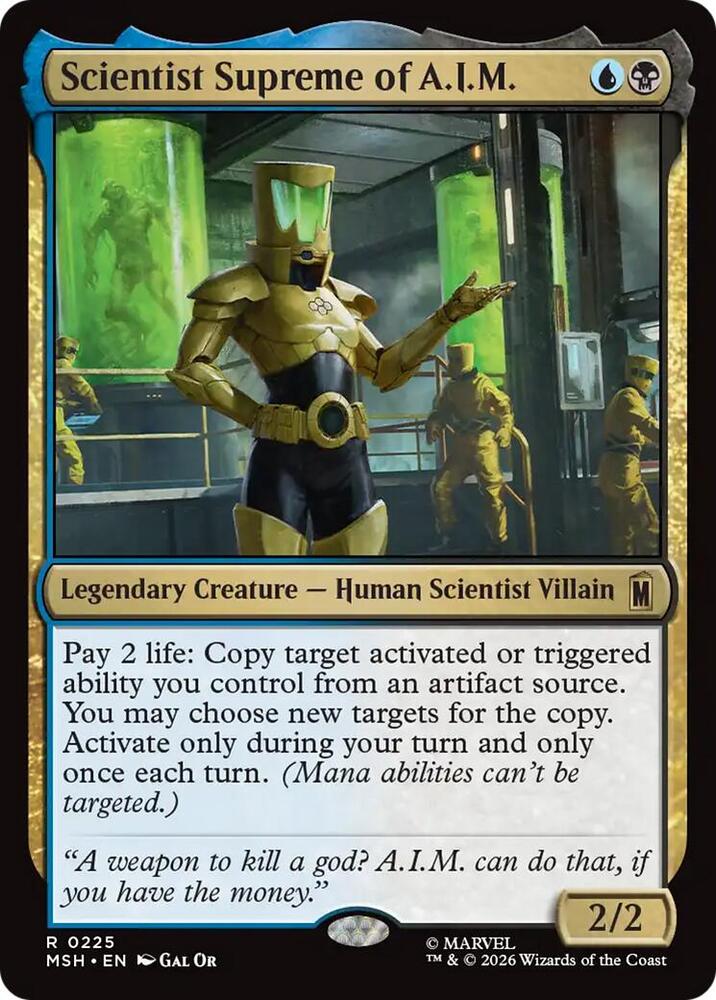 Scientist Supreme of A.I.M. (225) [Marvel Super Heroes] | Boutique FDB TCG