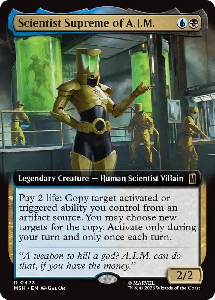 Scientist Supreme of A.I.M. (Extended Art) (423) [Marvel Super Heroes] | Boutique FDB TCG