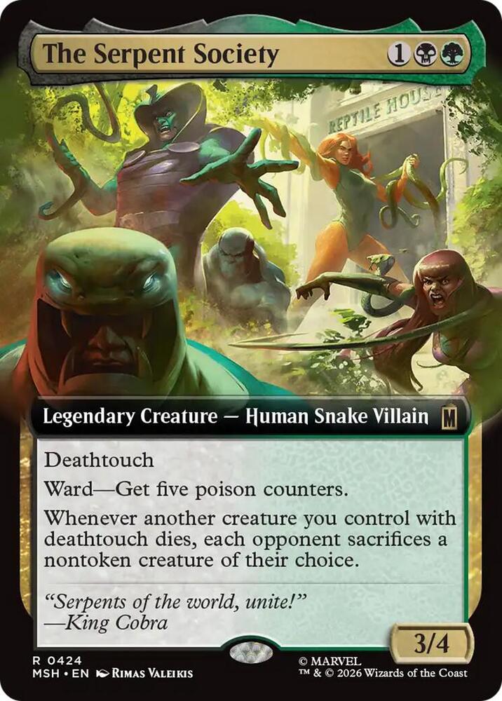 The Serpent Society (Extended Art) (424) [Marvel Super Heroes] | Boutique FDB TCG