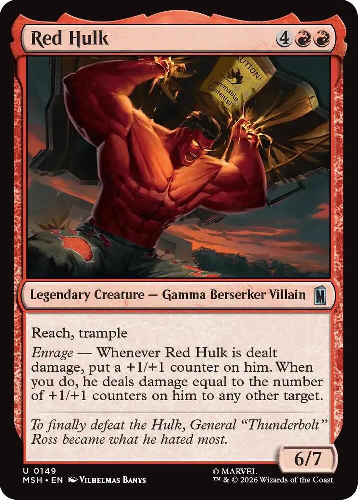 Red Hulk (149) [Marvel Super Heroes] | Boutique FDB TCG