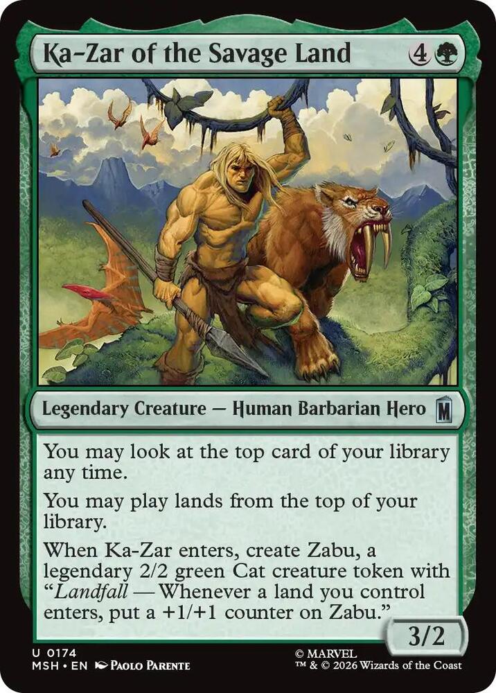 Ka-Zar of the Savage Land (174) [Marvel Super Heroes] | Boutique FDB TCG