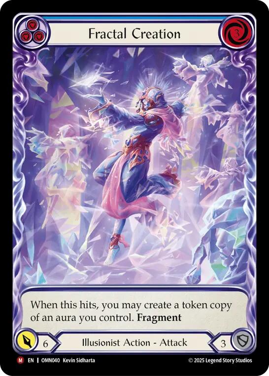 Fractal Creation (Extended Art) [OMN040] (Omens of the Third Age)  Cold Foil | Boutique FDB TCG