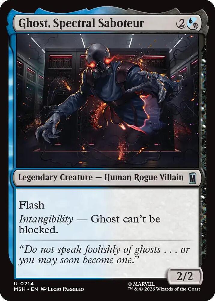 Ghost, Spectral Saboteur (214) [Marvel Super Heroes] | Boutique FDB TCG