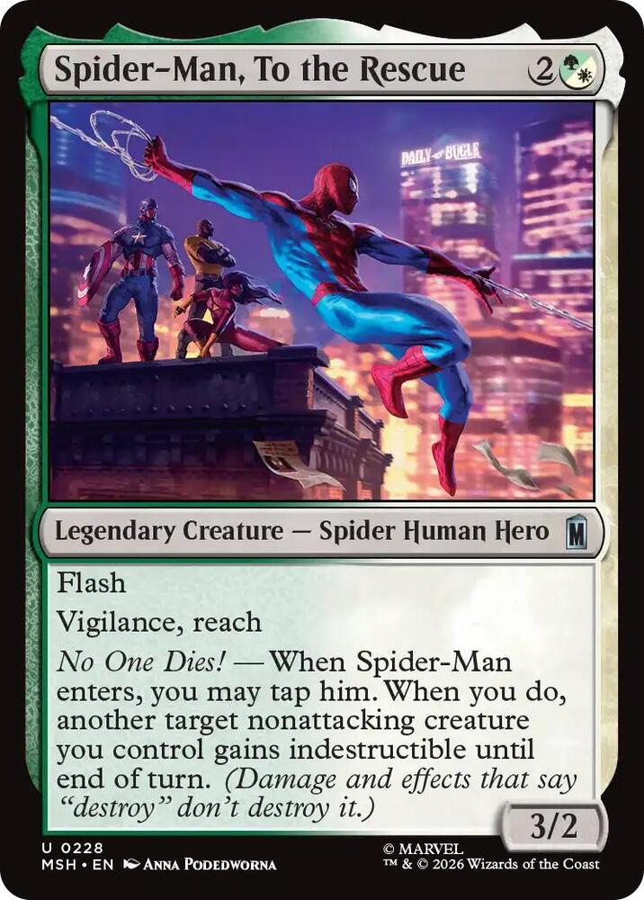 Spider-Man, To the Rescue (228) [Marvel Super Heroes] | Boutique FDB TCG