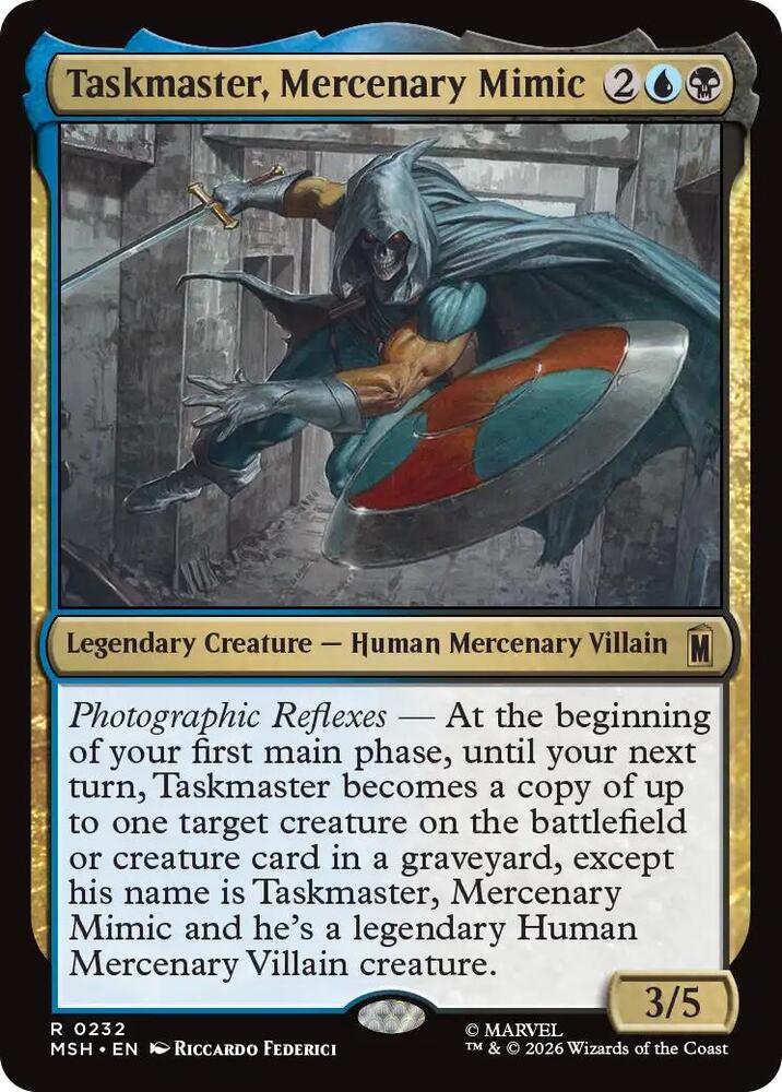 Taskmaster, Mercenary Mimic (232) [Marvel Super Heroes] | Boutique FDB TCG