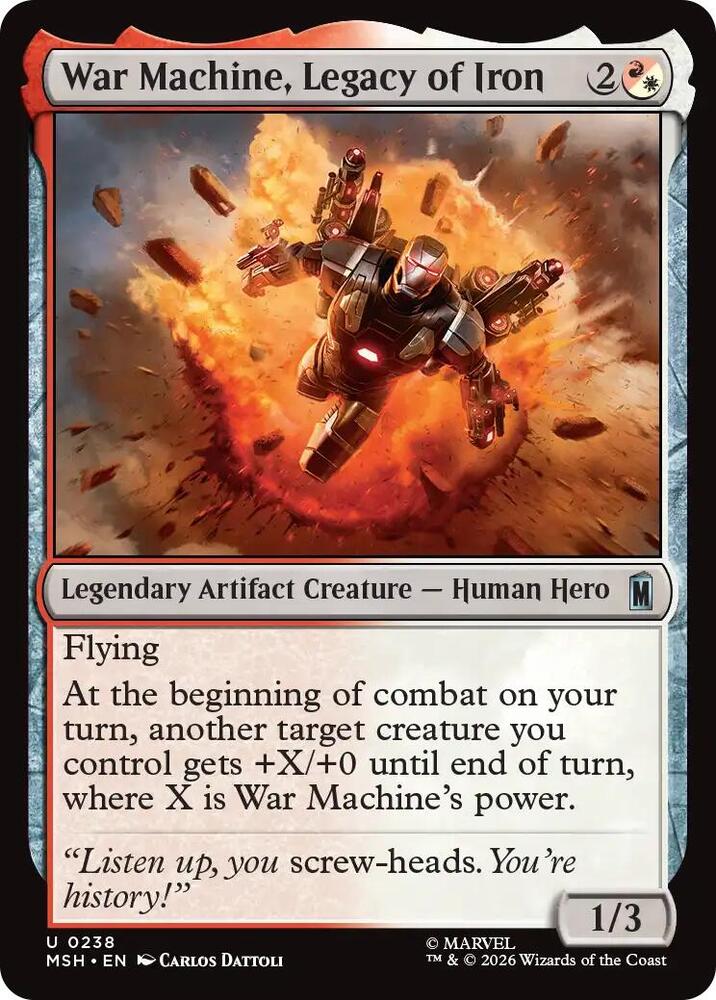 War Machine, Legacy of Iron (238) [Marvel Super Heroes] | Boutique FDB TCG
