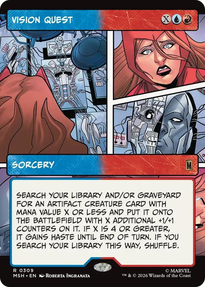 Vision Quest (Borderless) (309) [Marvel Super Heroes] | Boutique FDB TCG