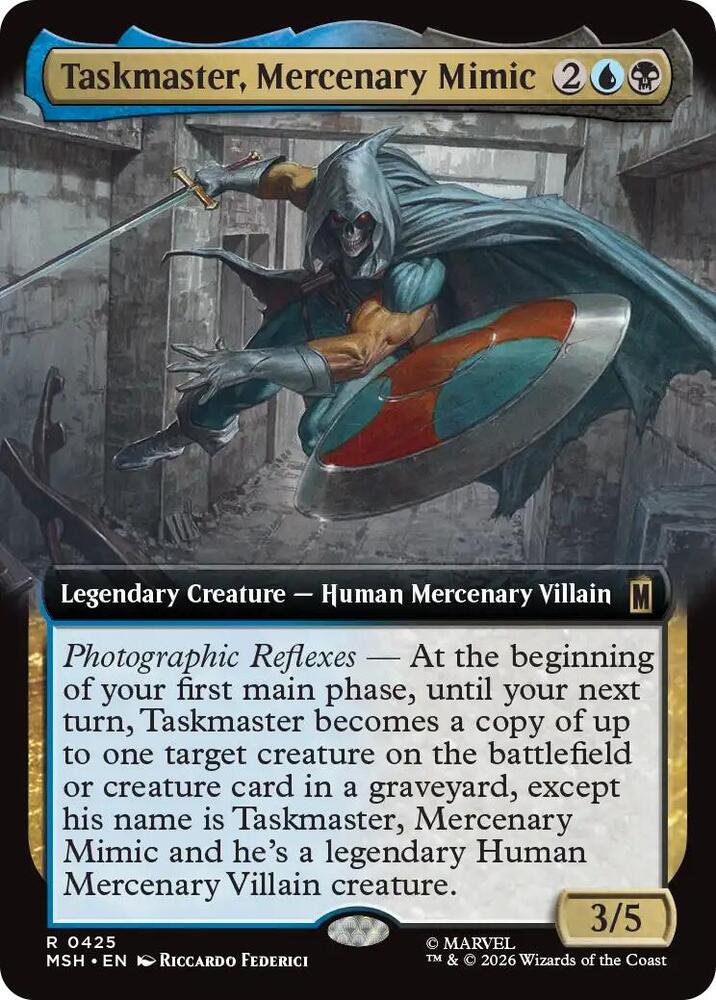 Taskmaster, Mercenary Mimic (Extended Art) (425) [Marvel Super Heroes] | Boutique FDB TCG