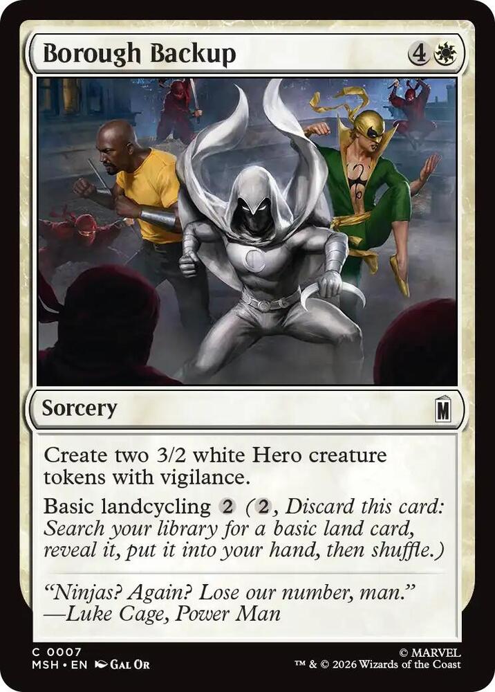 Borough Backup (7) [Marvel Super Heroes] | Boutique FDB TCG