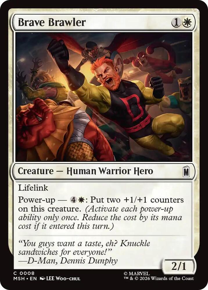 Brave Brawler (8) [Marvel Super Heroes] | Boutique FDB TCG