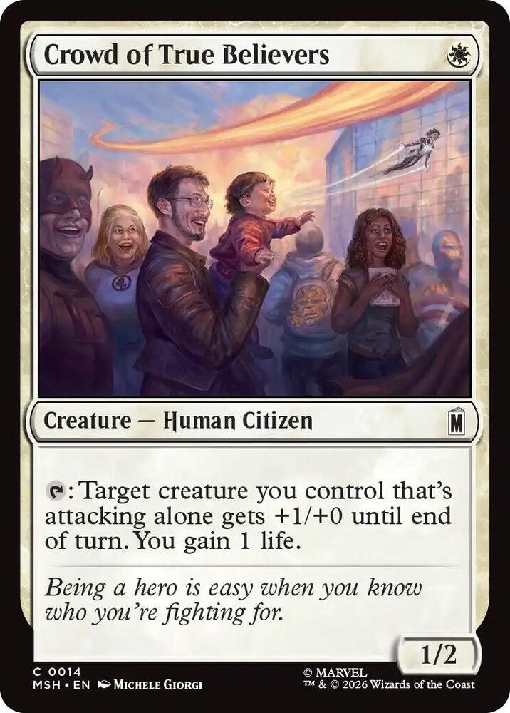 Crowd of True Believers (14) [Marvel Super Heroes] | Boutique FDB TCG
