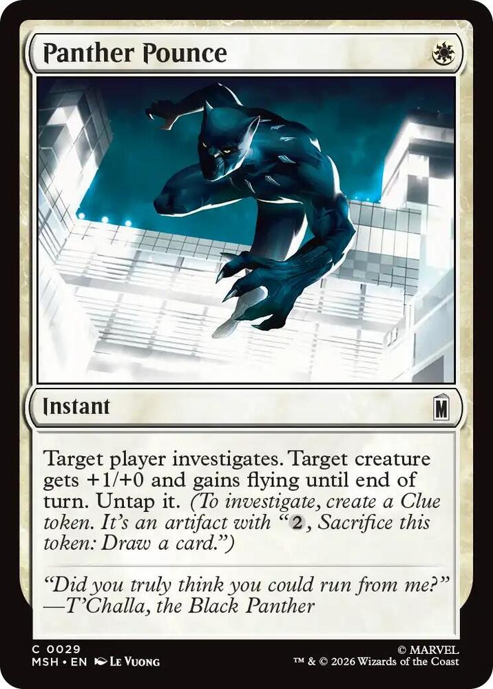 Panther Pounce (29) [Marvel Super Heroes] | Boutique FDB TCG