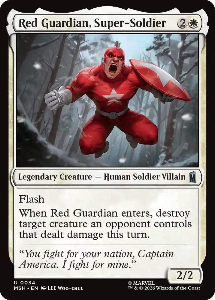 Red Guardian, Super-Soldier (34) [Marvel Super Heroes] | Boutique FDB TCG
