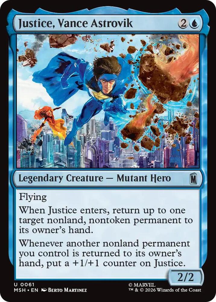 Justice, Vance Astrovik (61) [Marvel Super Heroes] | Boutique FDB TCG