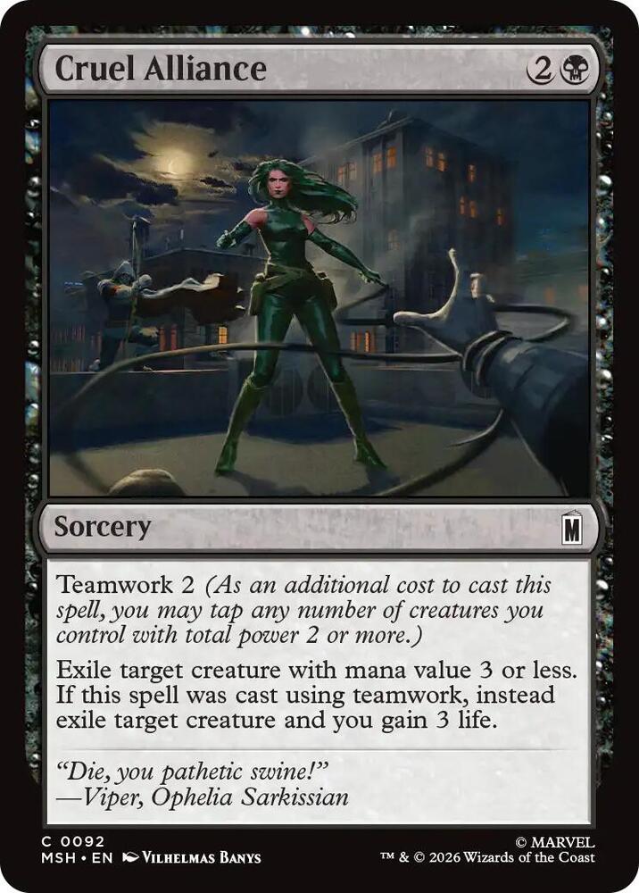 Cruel Alliance (92) [Marvel Super Heroes] | Boutique FDB TCG