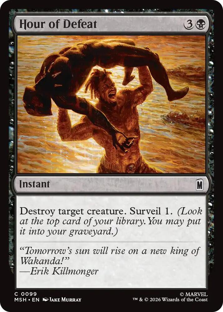 Hour of Defeat (99) [Marvel Super Heroes] | Boutique FDB TCG