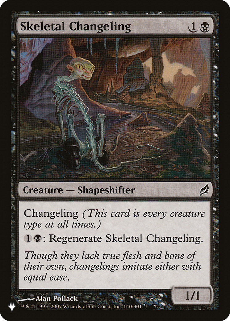 Skeletal Changeling [The List] | Boutique FDB TCG