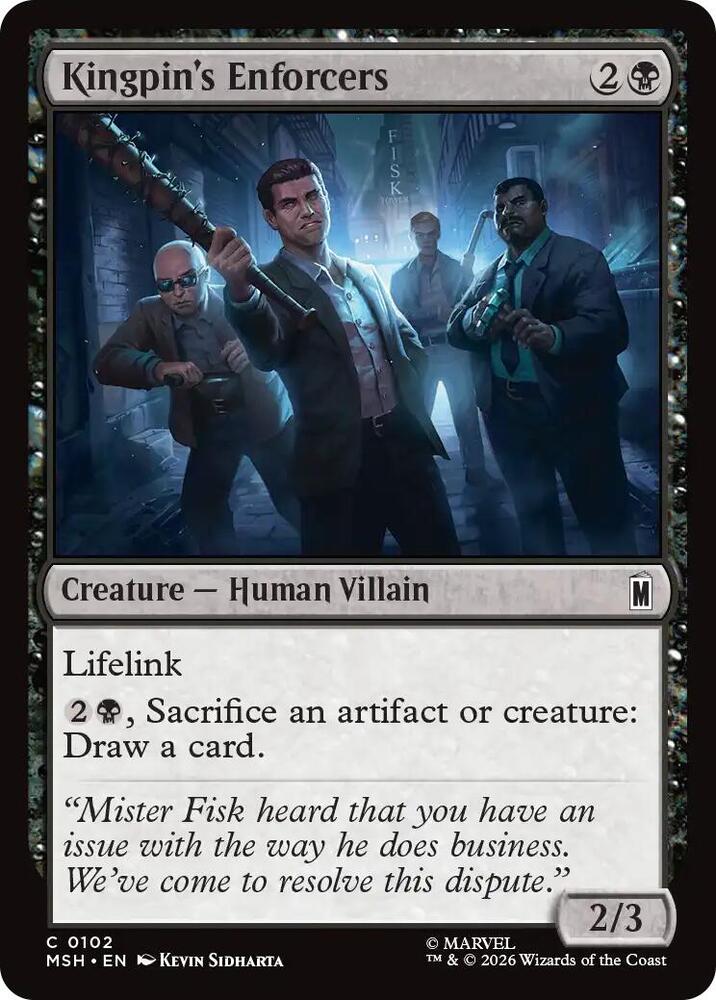 Kingpin's Enforcers (102) [Marvel Super Heroes] | Boutique FDB TCG