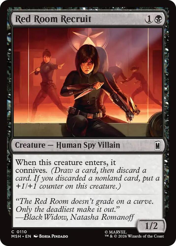 Red Room Recruit (110) [Marvel Super Heroes] | Boutique FDB TCG