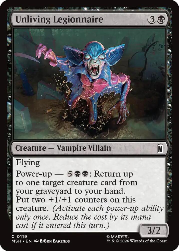Unliving Legionnaire (119) [Marvel Super Heroes] | Boutique FDB TCG