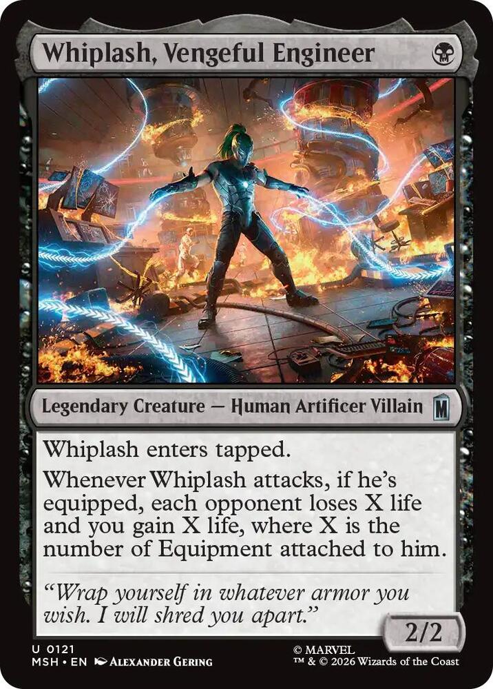 Whiplash, Vengeful Engineer (121) [Marvel Super Heroes] | Boutique FDB TCG