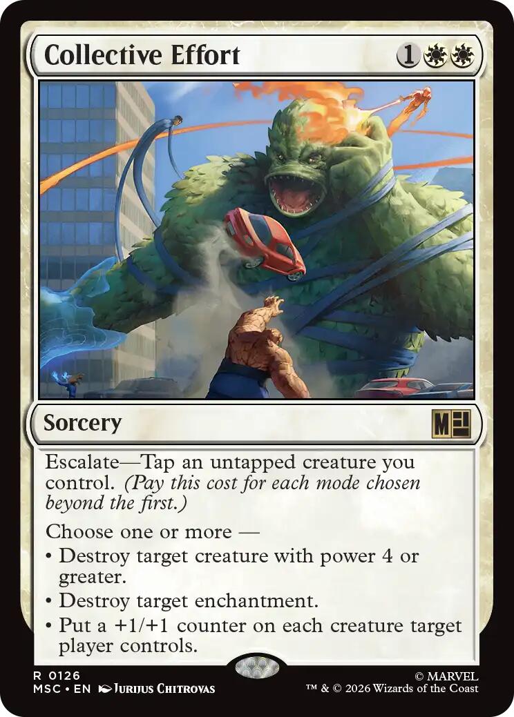 Collective Effort [Marvel Super Heroes Commander] | Boutique FDB TCG