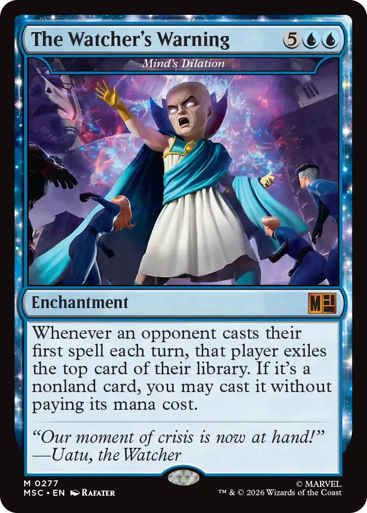 The Watcher's Warning - Mind's Dilation [Marvel Super Heroes Commander] | Boutique FDB TCG