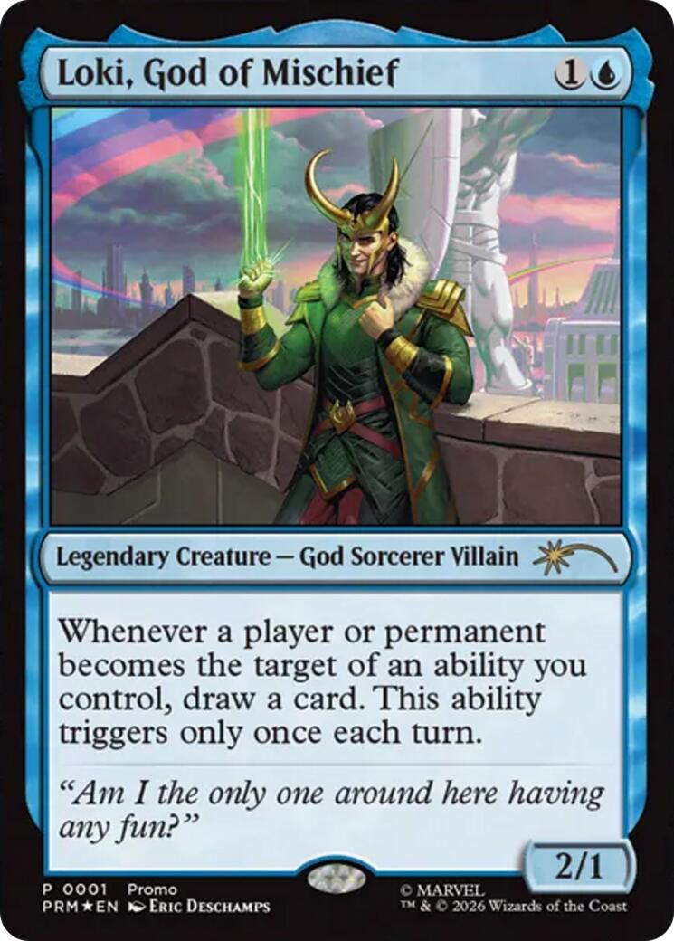 Loki, God of Mischief [Media Promos] | Boutique FDB TCG