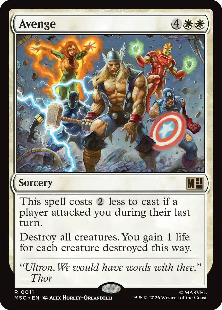 Avenge (Surge Foil) [Marvel Super Heroes Commander] | Boutique FDB TCG