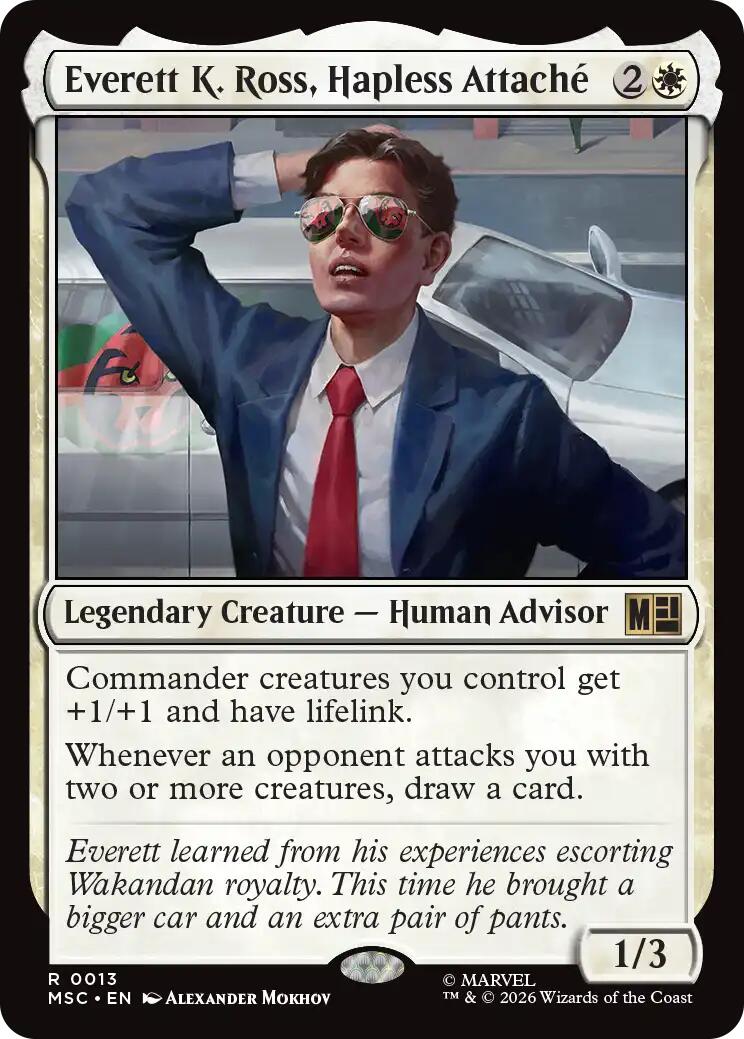 Everett K. Ross, Hapless Attache (Surge Foil) [Marvel Super Heroes Commander] | Boutique FDB TCG