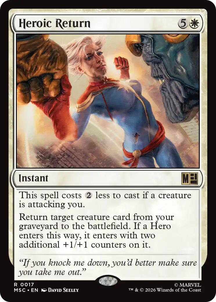 Heroic Return (Surge Foil) [Marvel Super Heroes Commander] | Boutique FDB TCG