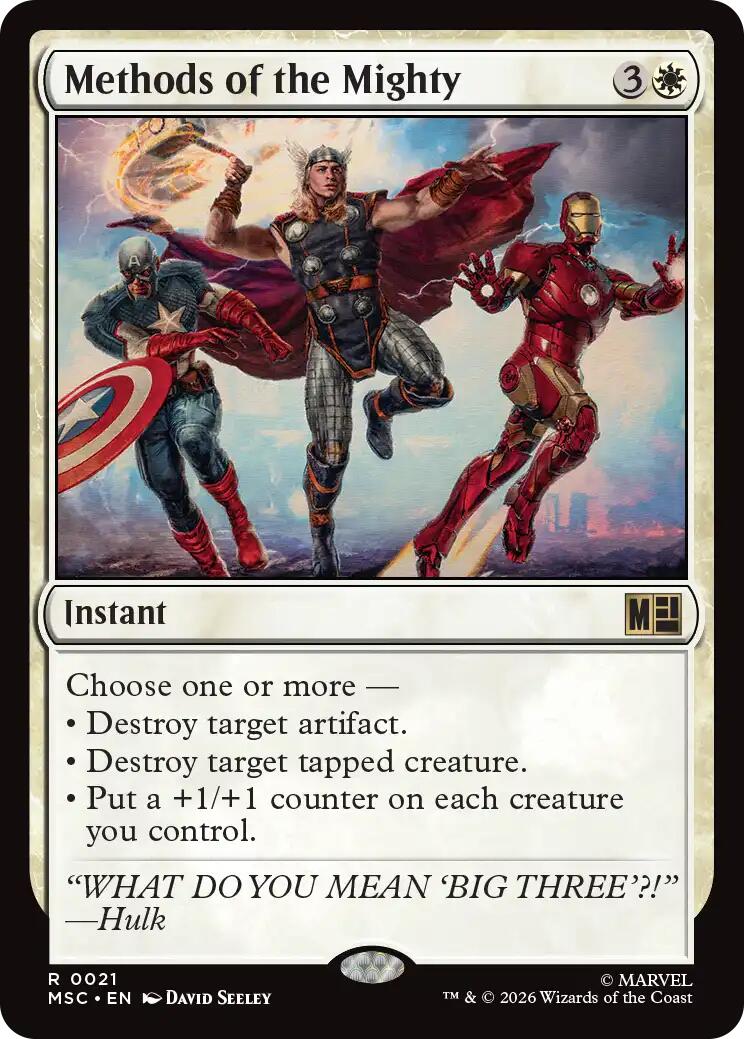 Methods of the Mighty (Surge Foil) [Marvel Super Heroes Commander] | Boutique FDB TCG