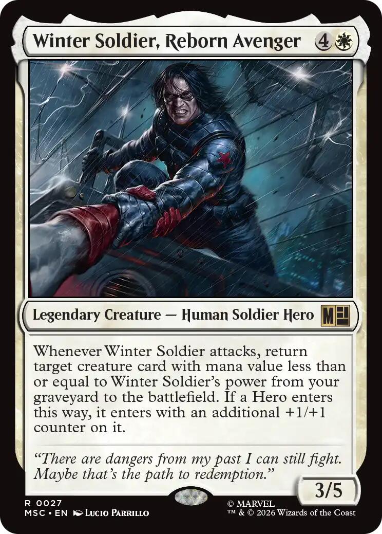 Winter Soldier, Reborn Avenger (Surge Foil) [Marvel Super Heroes Commander] | Boutique FDB TCG