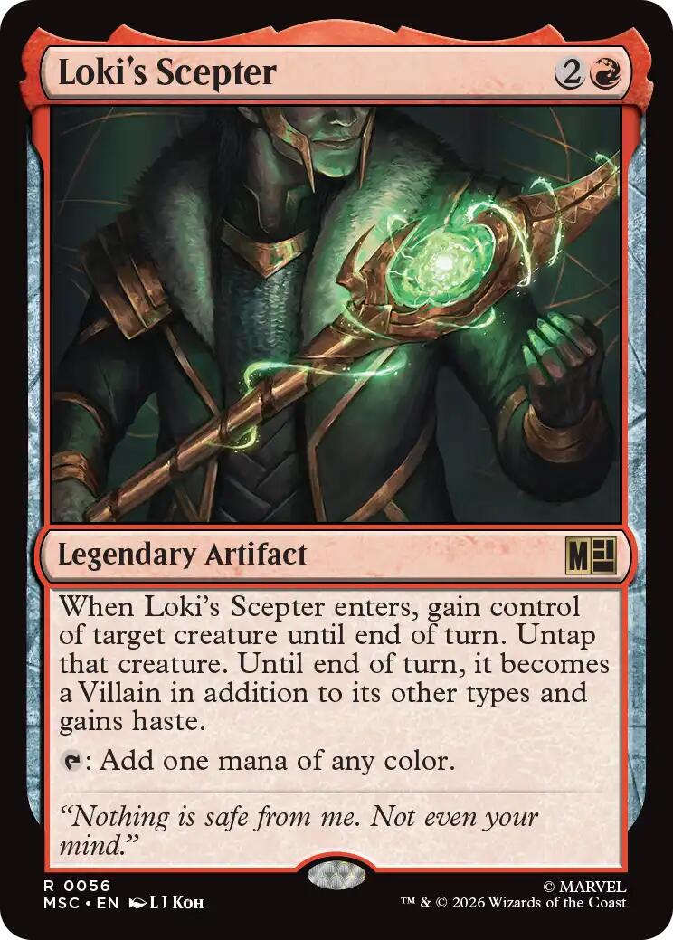 Loki's Scepter (Surge Foil) [Marvel Super Heroes Commander] | Boutique FDB TCG