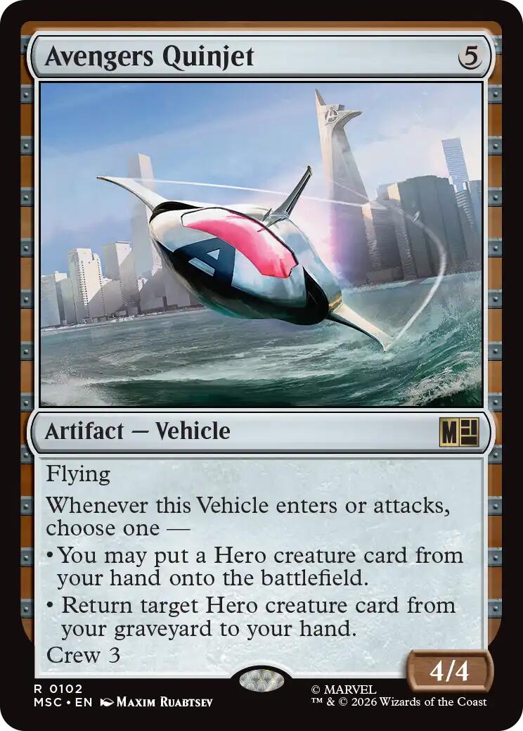 Avengers Quinjet (Surge Foil) [Marvel Super Heroes Commander] | Boutique FDB TCG