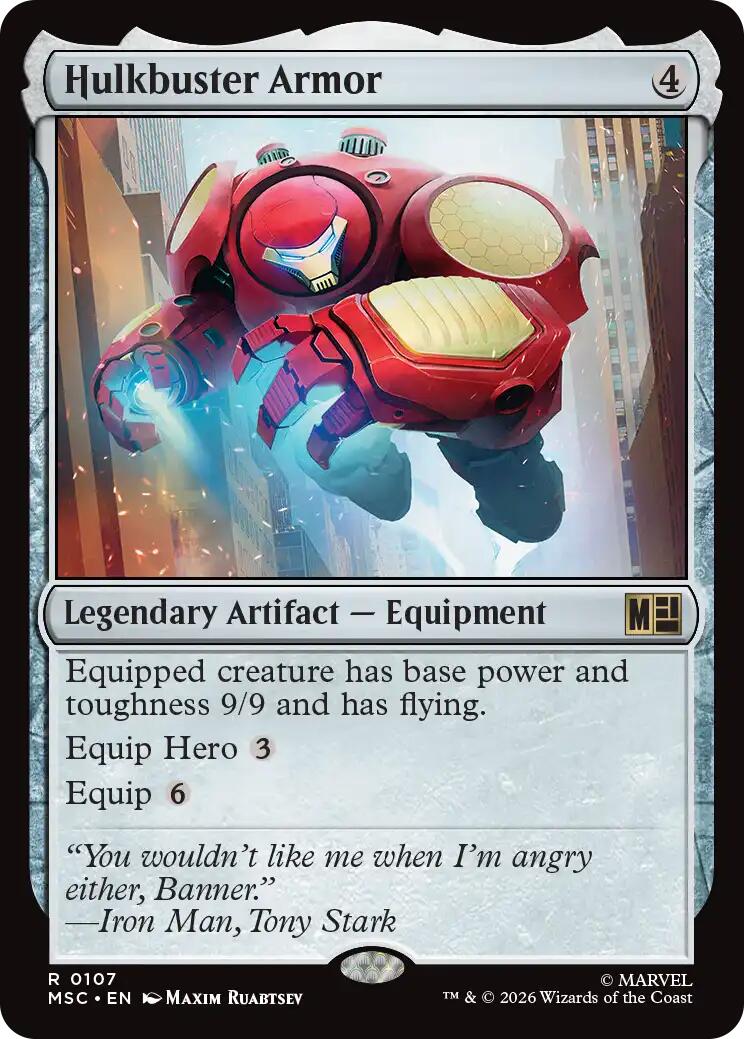 Hulkbuster Armor (Surge Foil) [Marvel Super Heroes Commander] | Boutique FDB TCG