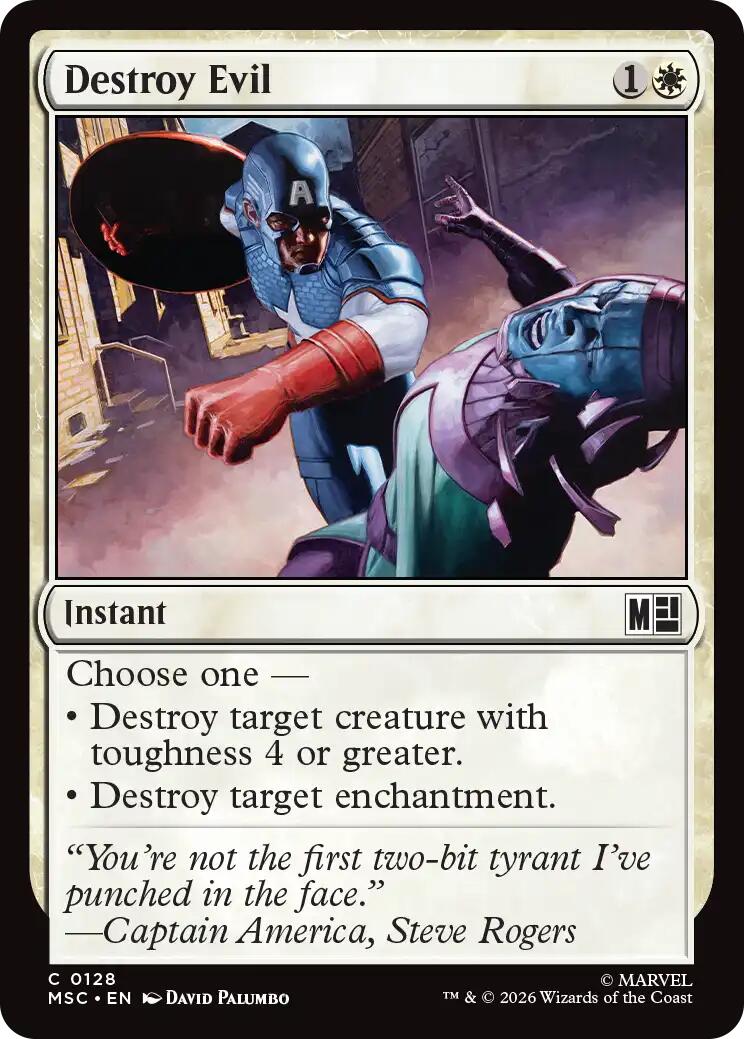 Destroy Evil (Surge Foil) [Marvel Super Heroes Commander] | Boutique FDB TCG